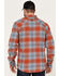 Image #4 - Dakota Grizzly Men's Grant Plaid Print Button-Down Western Flannel Shirt, Blue/red, hi-res