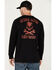 Image #1 - Hawx Men's Never Sleep Long Sleeve Graphic T-Shirt , Black, hi-res