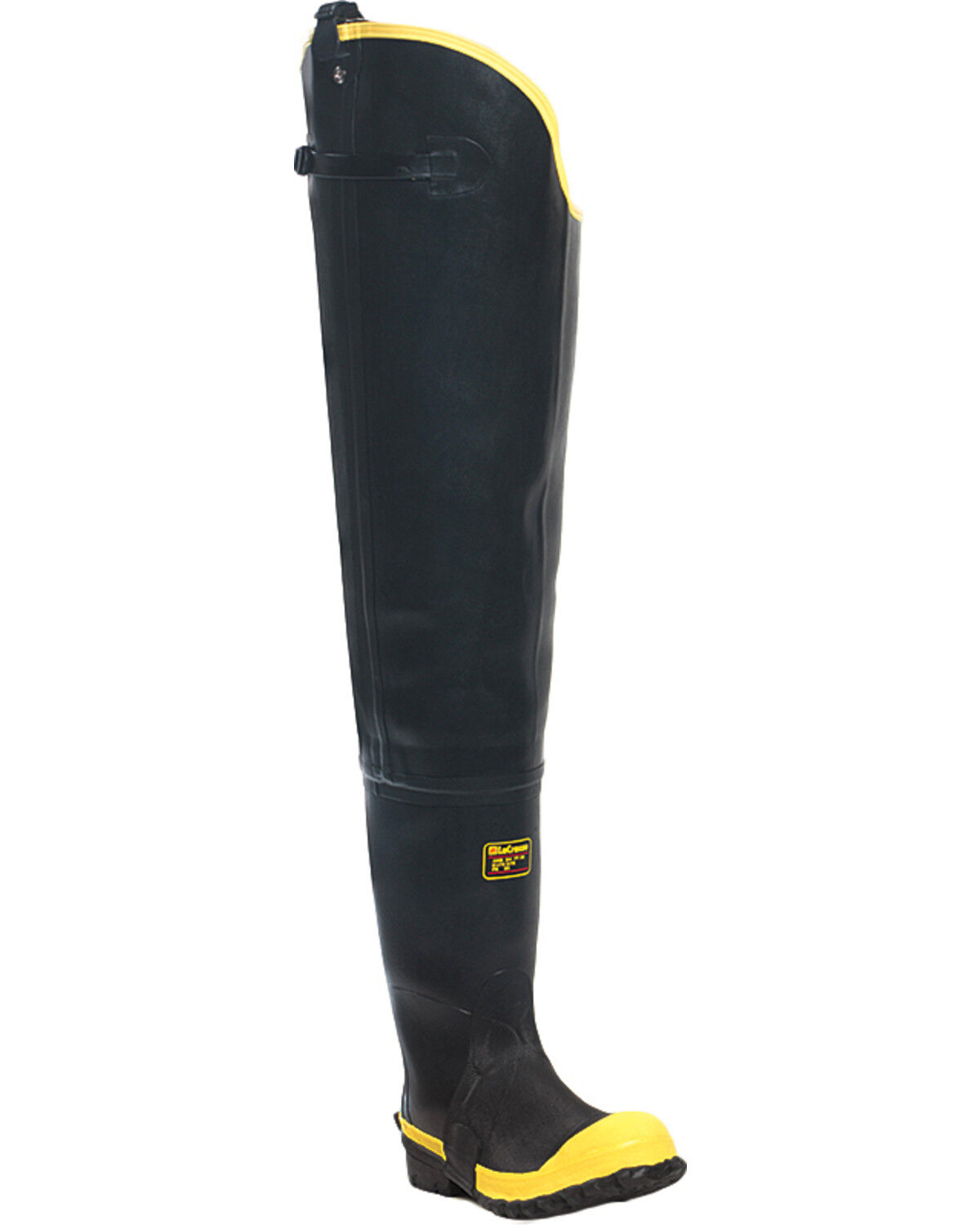 Image #1 - Lacrosse Men's Storm Insulated 31" Hip Boots - Steel Toe, Black, hi-res
