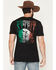 Image #1 - Moonshine Spirit&reg; Men's Mexico Skeleton Short Sleeve Graphic T-Shirt, Black, hi-res