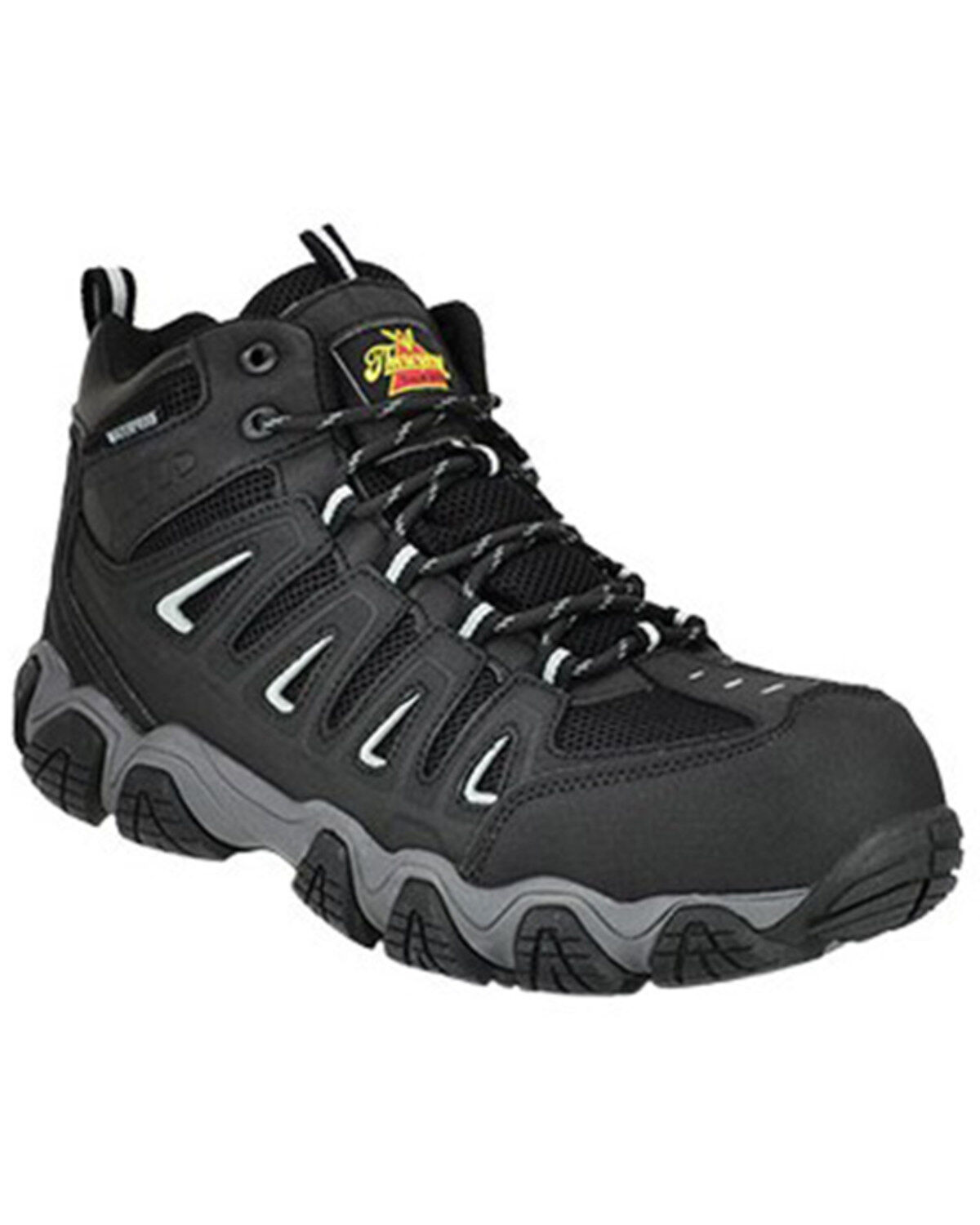 Image #1 - Thorogood Men's Crosstrex Waterproof Hiker Work Boots - Composite Toe, Black, hi-res