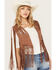 Image #2 - Idyllwind Women's Ennis Suede Crochet Vest, Brown, hi-res