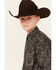 Image #2 - Rock & Roll Denim Boys' Paisley Print Long Sleeve Snap Western Shirt , Black, hi-res