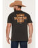Image #1 - Seager Men's Raised Right Short Sleeve Graphic T-Shirt, Charcoal, hi-res