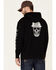 Image #4 - Ariat Men's Black Rebar Roughneck Back Graphic Hooded Work Sweatshirt , Black/orange, hi-res