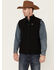 Image #1 - Ariat Men's Vernon Softshell Logo Vest, Black, hi-res