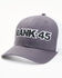 Image #1 - RANK 45&reg; Men's Embroidered Logo Mesh-Back Ball Cap, Grey, hi-res