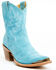 Image #1 - Idyllwind Women's Wheels Suede Fashion Western Booties - Medium Toe, Blue, hi-res