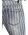 Image #4 - Rock & Roll Denim Girls' Striped Trouser Jeans, Blue, hi-res