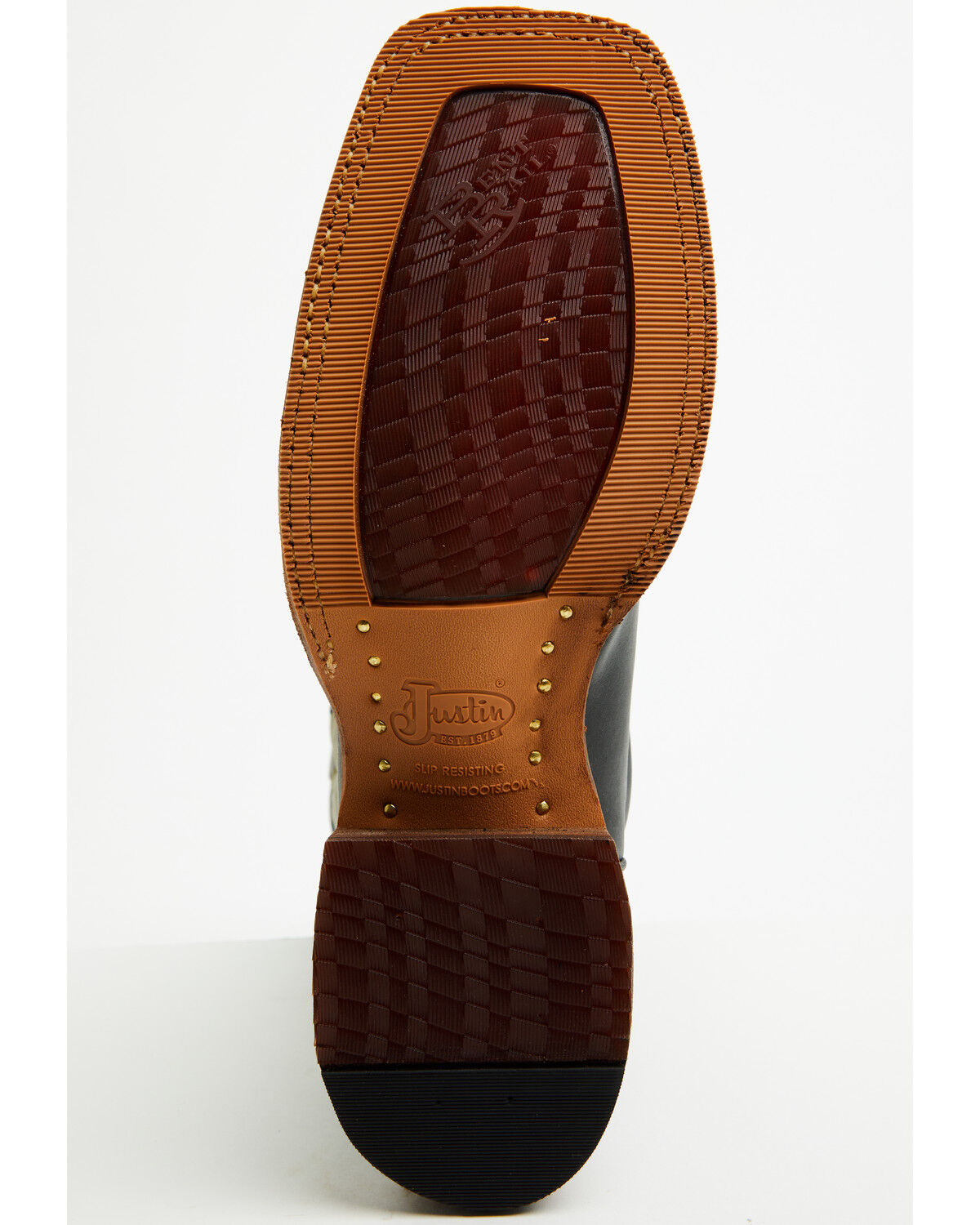 Image #7 - Justin Men's Bent Rail Walsh Performance Western Boots - Broad Square Toe, Green, hi-res