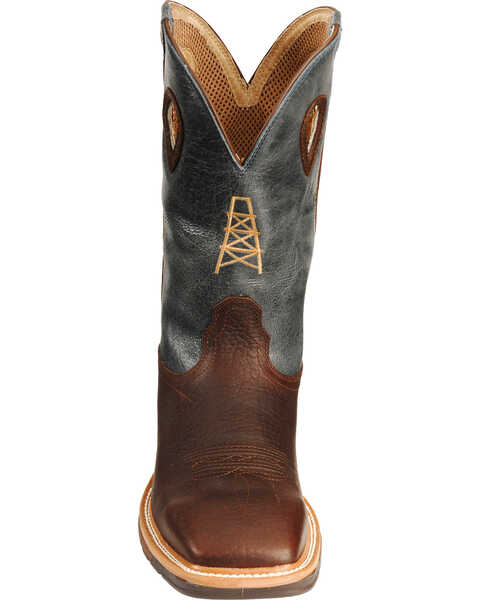 Image #4 - Twisted X Men's Square Steel Toe Lite Weight Work Boots, Cognac, hi-res