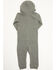 Image #3 - Cody James Infant Boys' Hooded Coveralls, Charcoal, hi-res