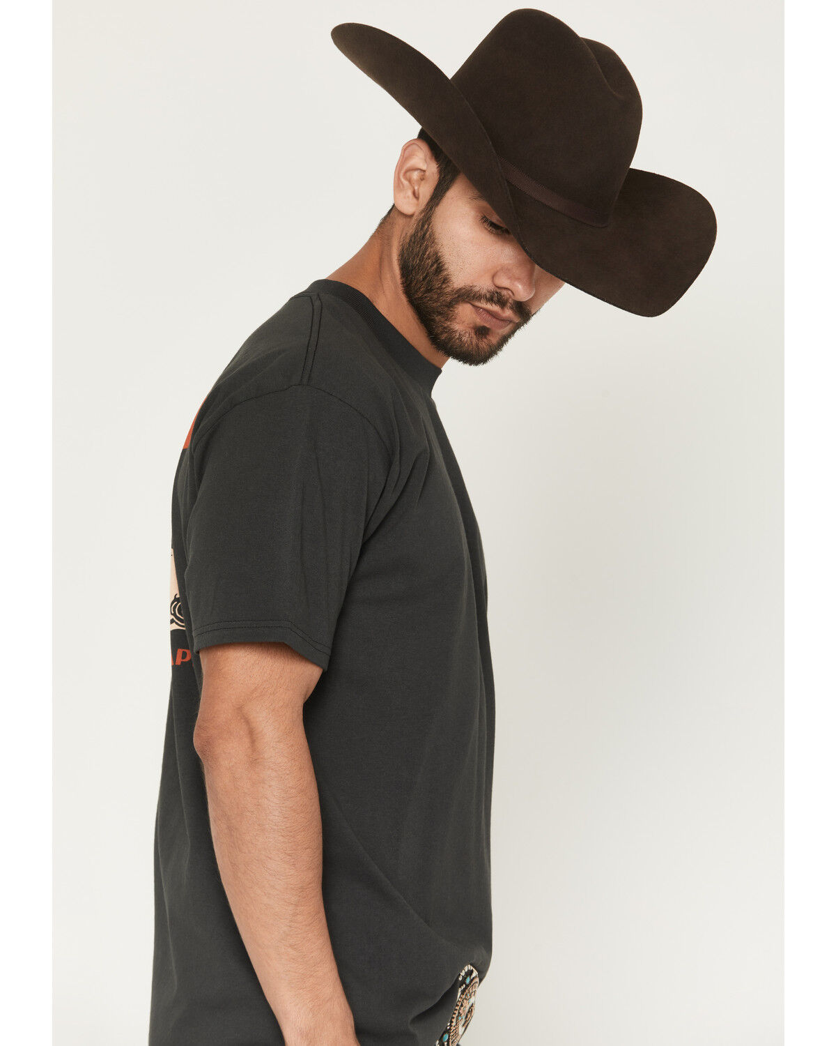 Image #3 - Seager Men's Lonesome Short Sleeve Graphic T-Shirt, Black, hi-res