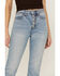 Image #2 - Cleo + Wolf Women's Exposed Button Fly Slim Straight Denim Jeans, Medium Wash, hi-res