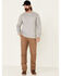 Image #2 - Ariat Men's FR Air Long Sleeve Work Henley Shirt - Tall, Heather Grey, hi-res