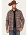 Image #1 - Moonshine Spirit&reg; Men's Manhattan Paisley Print Long Sleeve Snap Western Shirt, Burgundy, hi-res