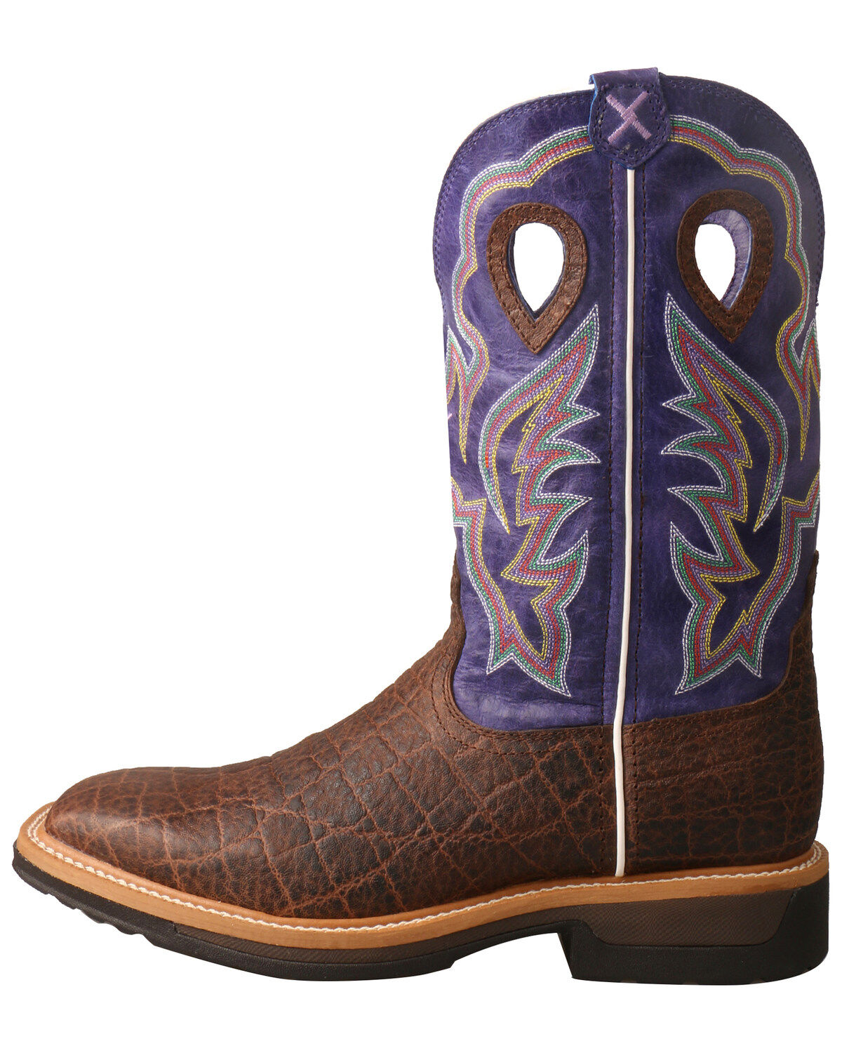 Image #2 - Twisted X Men's Lite Cowboy Elephant Print Western Work Boots - Alloy Toe, Brown, hi-res