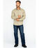 Image #6 - Hawx Men's Solid Twill Pearl Snap Long Sleeve Work Shirt, Beige/khaki, hi-res