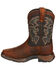 Image #3 - Durango Boys' Lil' Durango Western Boots - Square Toe, Brown, hi-res