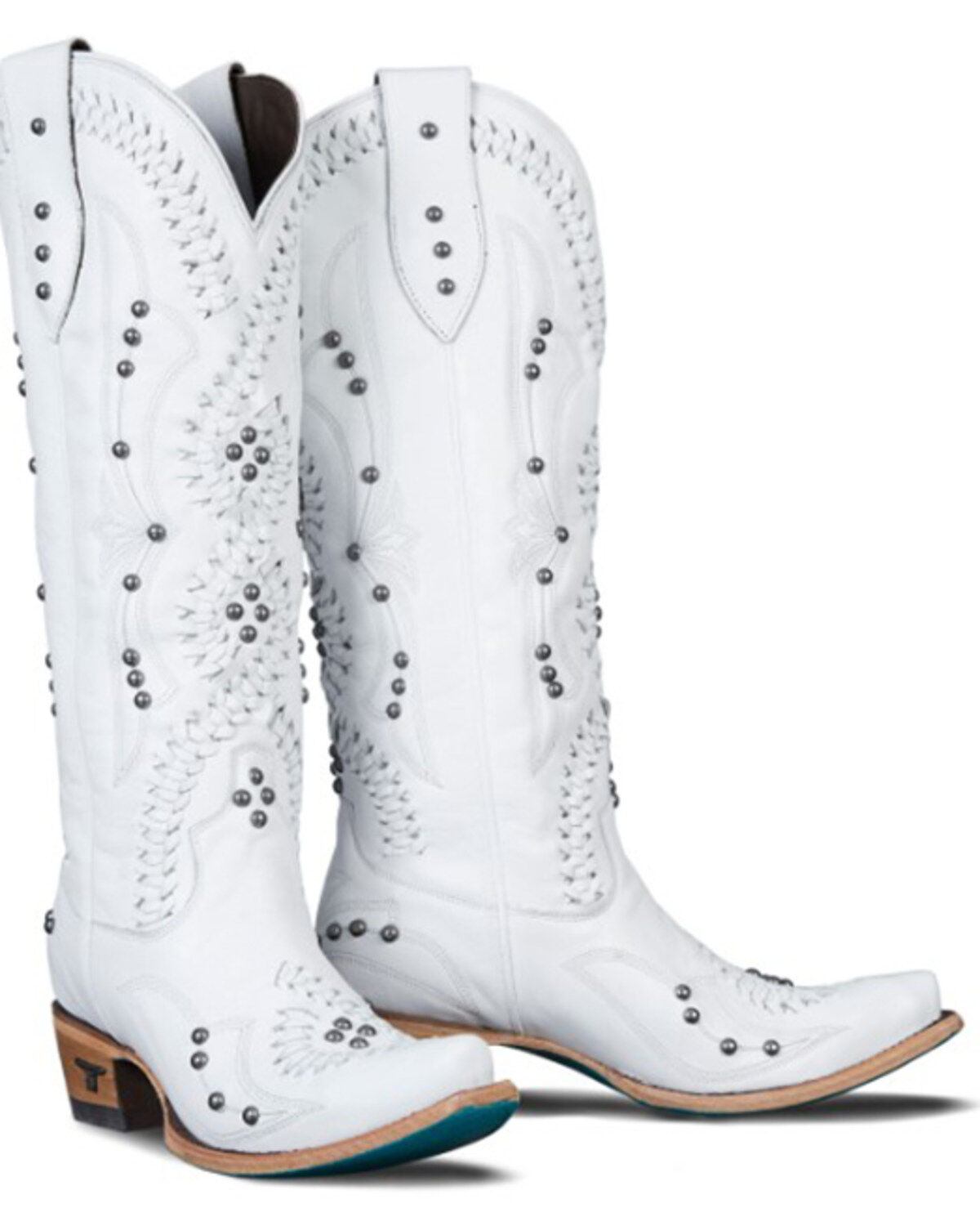 Lane Women's Cossette Western Boots - Snip Toe, White, hi-res