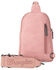 Image #3 - Wrangler Women's Cow Print Sling Bag, Pink, hi-res