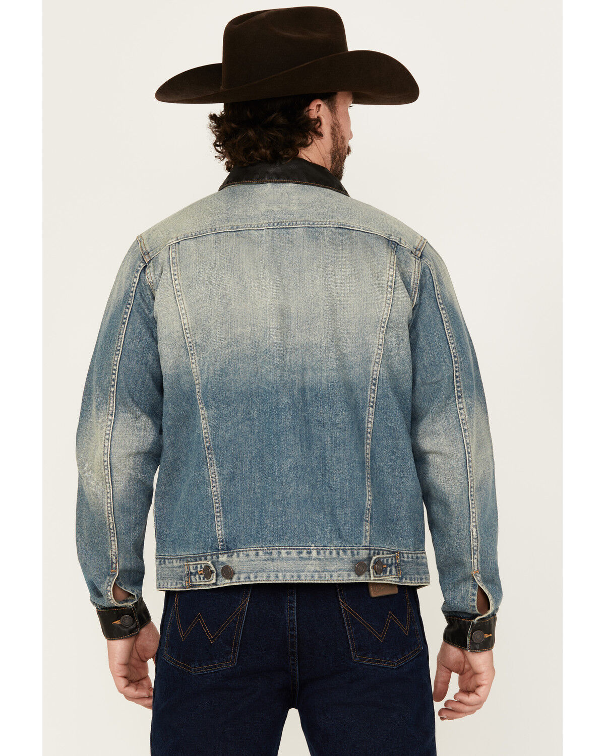Image #4 - Moonshine Spirit&reg; Men's Slasher Medium Wash Denim Jacket, Medium Wash, hi-res