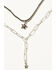 Image #2 - Shyanne Women's Multi-Layered Double Star Necklace, Silver, hi-res