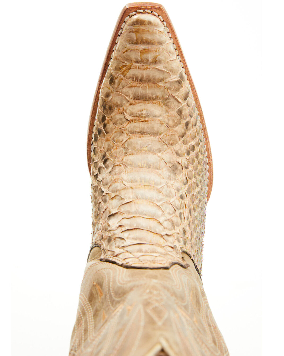 Image #6 - Shyanne Women's Exotic Python Western Boots - Snip Toe, Gold, hi-res
