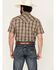 Image #4 - Cody James Men's Poncho Plaid Print Short Sleeve Snap Western Shirt - Big, Brown, hi-res