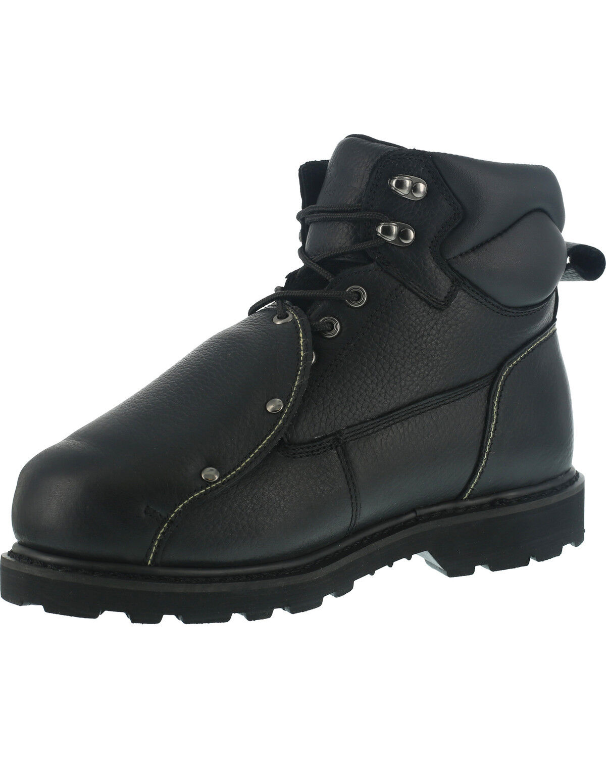 Image #2 - Iron Age Men's Ground Breaker Met Guard Work Boots - Steel Toe, Black, hi-res