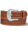 Image #4 - Justin Men's Sierra Sunrise Leather Belt, Brown, hi-res