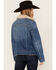 Image #4 - Idyllwind Women's Diamondhead Reversible Denim Blanket Jacket, Dark Wash, hi-res