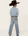 Image #3 - Cody James Boys' Hamshackle Wash Relaxed Boot Denim Jeans , Light Wash, hi-res