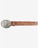 Image #2 - Shyanne Women's Tooled Longhorn Buckle Belt, Brown, hi-res