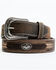 Image #1 - Cody James Men's Southwestern Concho Belt With Lace Detail, Brown, hi-res
