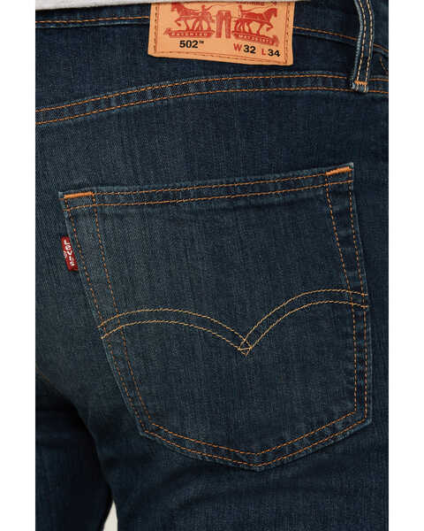 Image #4 - Levi's Men's 502 Rosefinch Regular Stretch Tapered Fit Jeans, Blue, hi-res