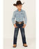 Image #1 - Wrangler 20X Boys' Dark Wash Slim Fit Vintage Bootcut Denim Jeans, Dark Wash, hi-res