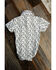 Image #3 - Cowboy Hardware Infant Boys' Cow Skull Print Short Snap Onesie, White, hi-res
