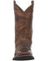 Image #4 - Laredo Men's Arlo Bucklace Fancy Sidewinder Western Boots - Broad Square Toe , Brown, hi-res