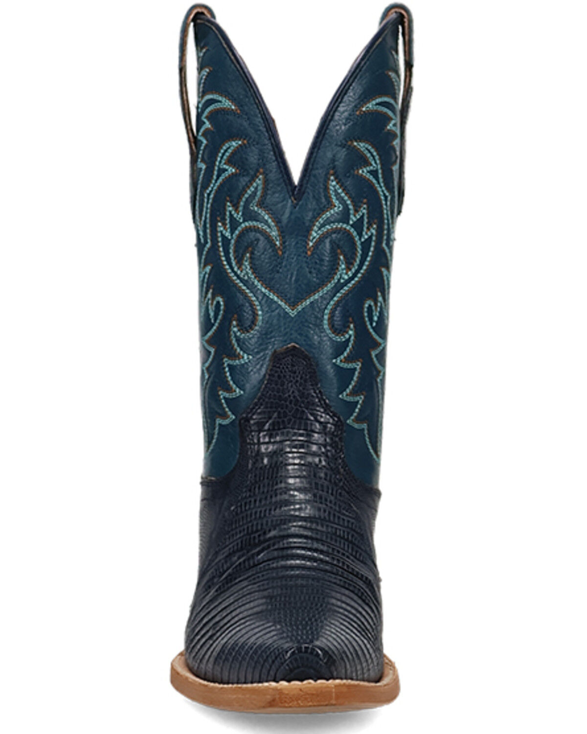 Image #4 - Dan Post Women's Tulip Exotic Lizard Western Boots - Snip Toe, Blue, hi-res