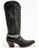 Image #2 - Shyanne Women's Rhinestone Studded Strap Boot Jewelry, Black, hi-res