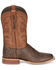 Image #2 - Tony Lama Men's Rowel Safari Cowhide Leather Western Boots - Square Toe , Brown, hi-res