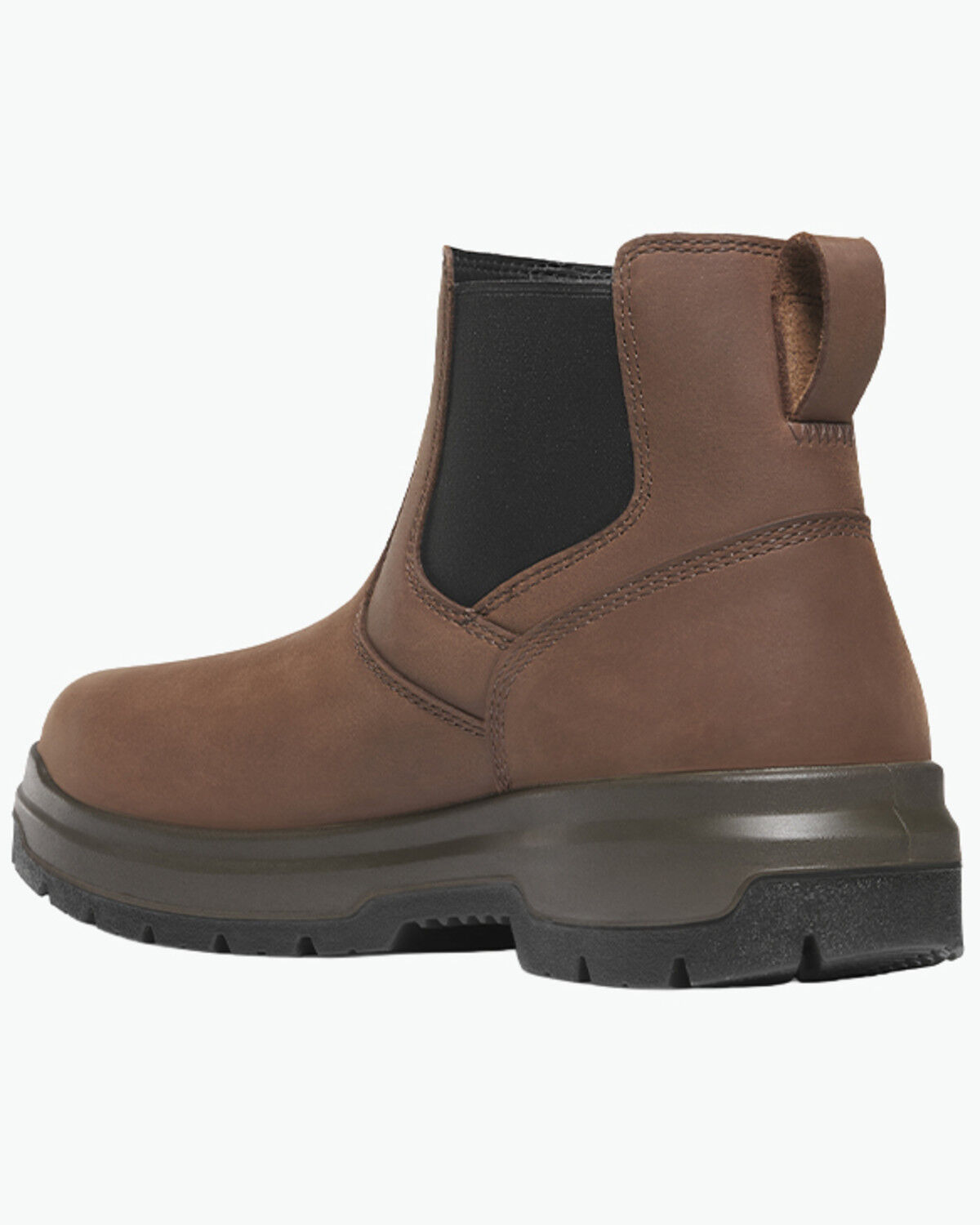Image #3 - Danner Men's 6" Ground Control Chelsea Work Boots - Steel Toe, Brown, hi-res