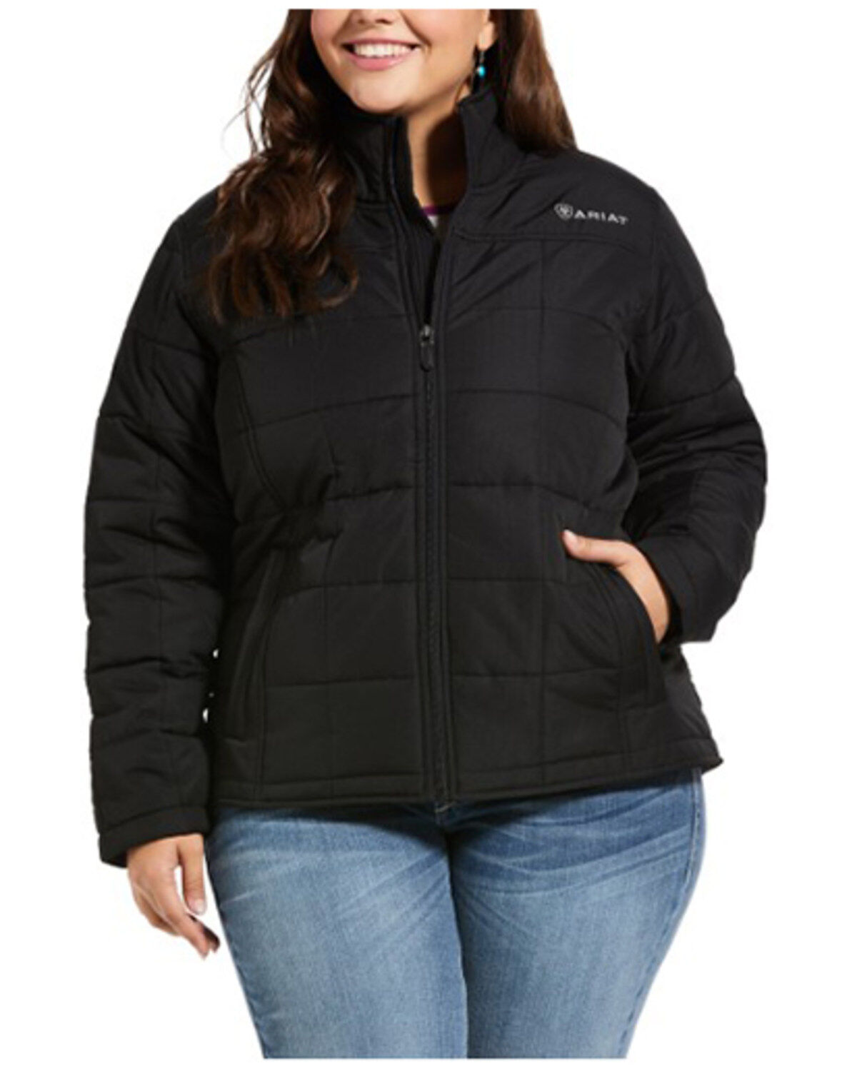 Image #1 - Ariat Women's Crius Jacket - Plus, Black, hi-res