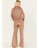 Image #3 - Sadie & Sage Women's Inferno Sequin Flare Pants, Sand, hi-res