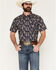 Image #1 - Cody James Men's Easy Livin' Paisley Print Short Sleeve Snap Western Shirt - Tall, Navy, hi-res