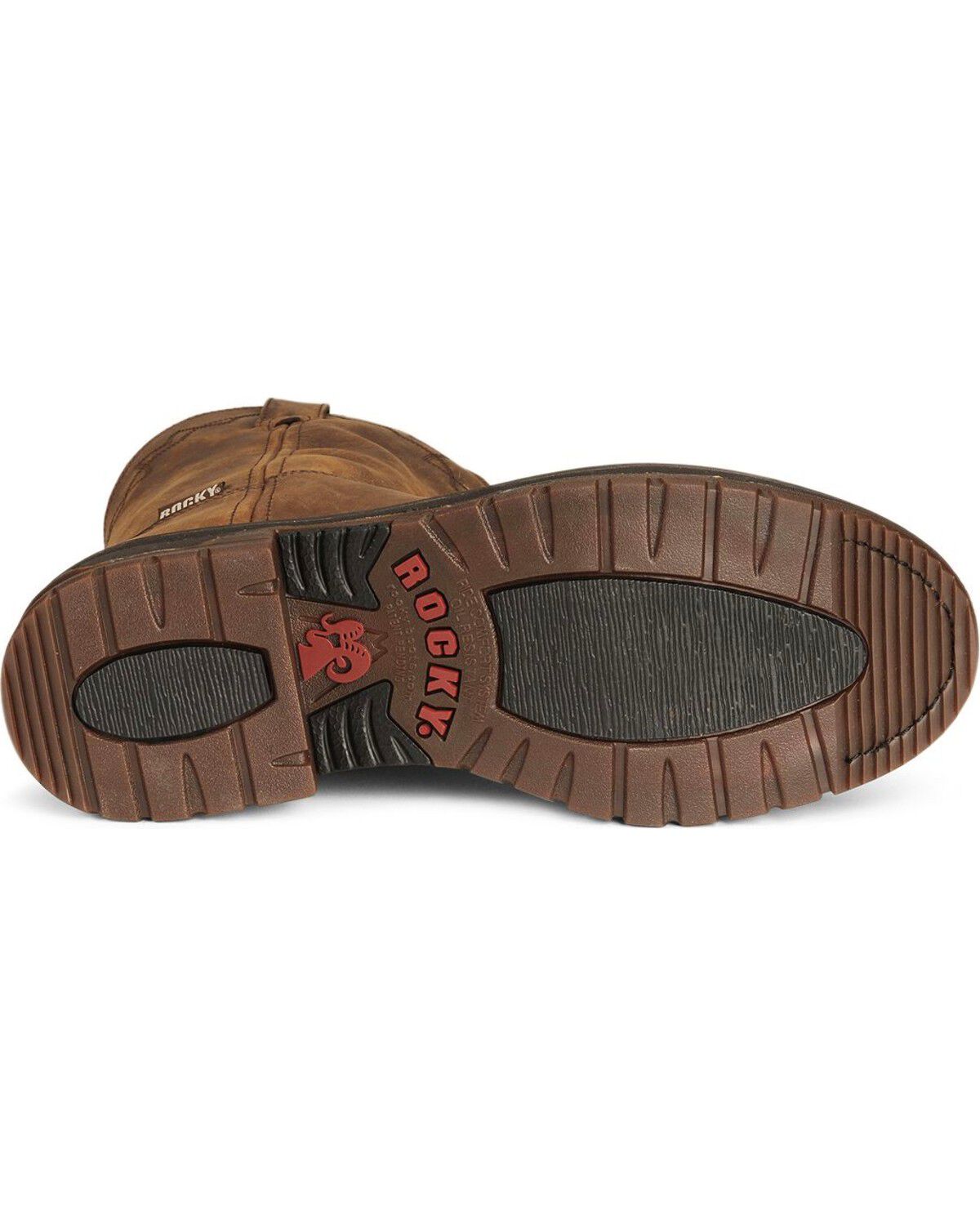 Image #5 - Rocky Men's 10" Original Ride Roper Performance Western Boots - Round Toe, Tan, hi-res