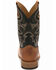 Image #4 - Justin Men's Caddo Bent Rail Western Boots - Broad Square Toe, Tobacco, hi-res