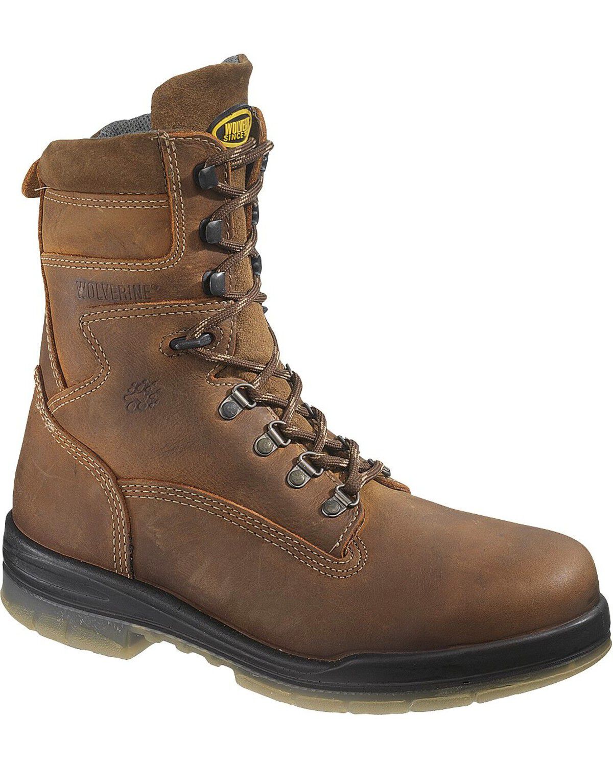 Wolverine Men's 8" Durashocks Insulated Waterproof Electrical Hazard Steel Toe W, Stone, hi-res