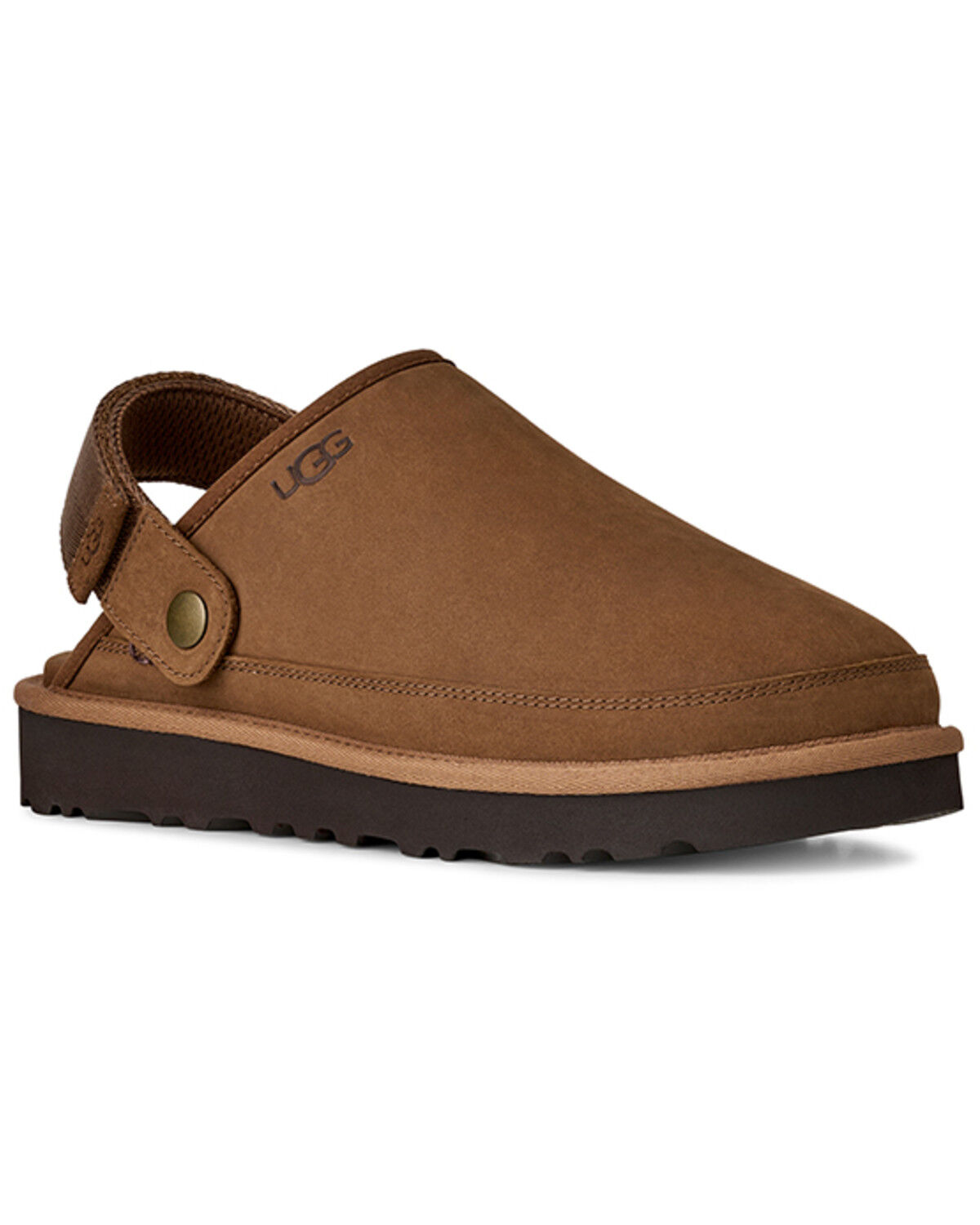 UGG Men's Goldencoast Clog II Nubuck, Dark Chocolate, hi-res